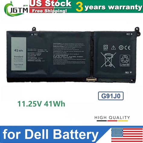 G J Battery For Dell Latitude Inspiron Wh