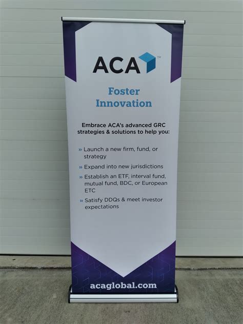 ACA Compliance Group ACA Foster Innovation Banner Stand Flywheel