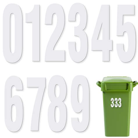 Buy Wheelie Bin Numbers For Bins Pack Wheelie Bin Stickers Dustbin