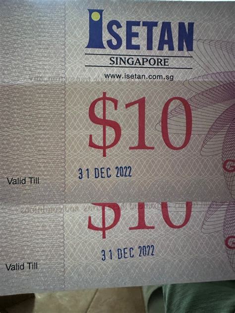 Isetan Voucher Tickets Vouchers Vouchers On Carousell