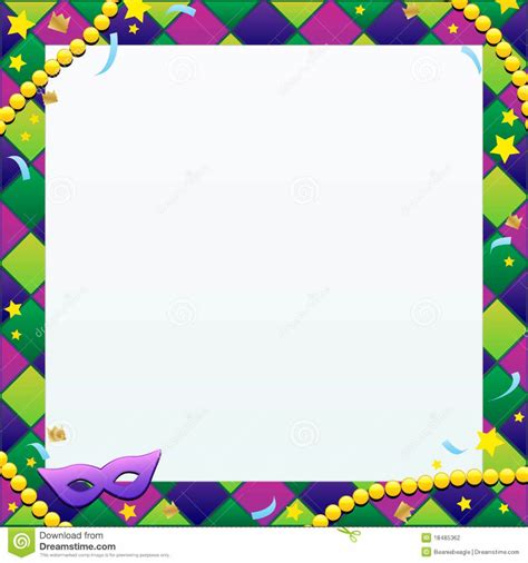 Printable Mardi Gras Borders