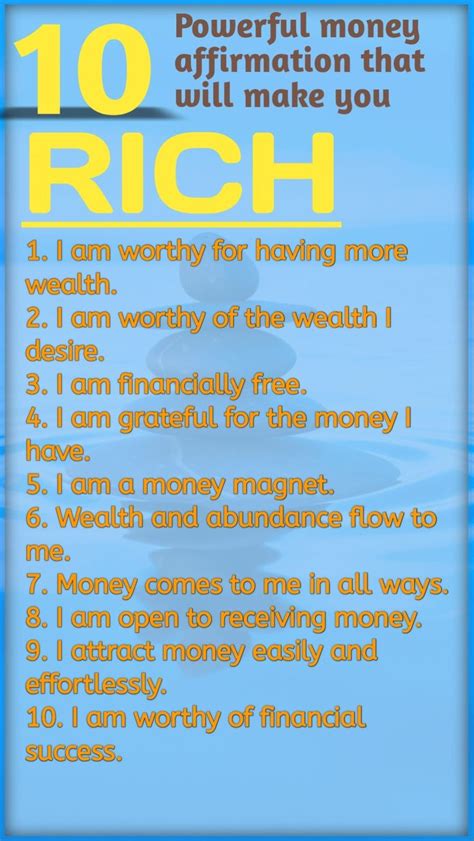 Transform your mindset with these empowering money affirmations ...