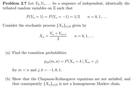 Problem Let Y Y Be A Sequence Of Chegg