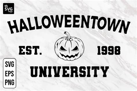 Pumpkin Halloweentown University Svg Graphic By Thsvgpage · Creative