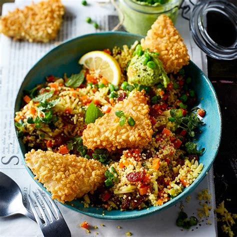 Filegro Crunchn Fisch Mit Erbsen Avocado Dip Und Schnellem