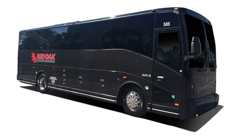 Luxury Coach Bus Red Oak Transportation