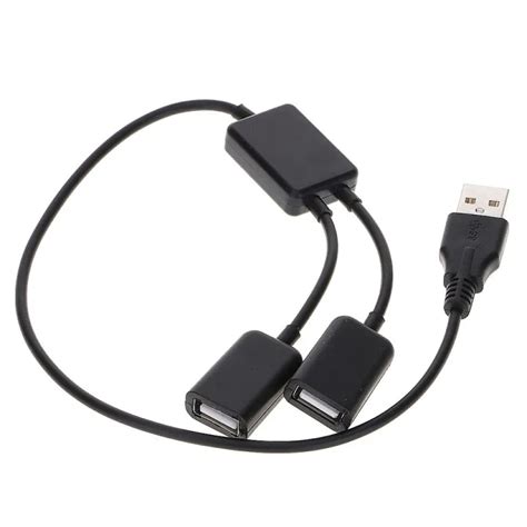 YANGS 1pc Multifunctional USB Male To Dual USB Female Male To USB