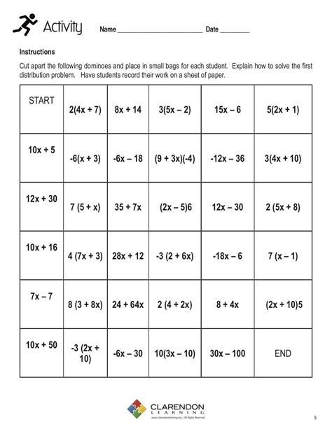 Worksheets On Distributive Property Of Multiplication