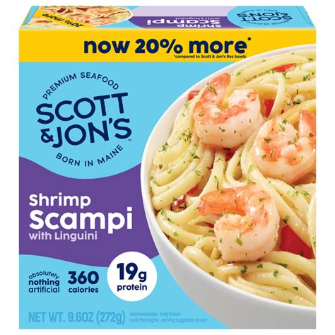 Save On Scott Jon S Shrimp Scampi With Linguini Bowl Frozen Meal