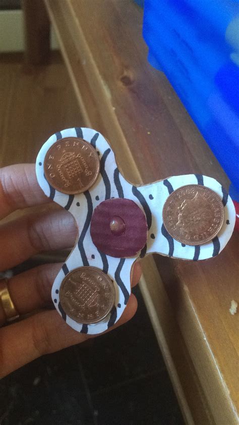 Home Made Fidget Spinner Based On Red Ted Design Home Made Fidget