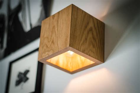 Wooden Lamp Q450 Modern Wall Sconce Etsy Wandleuchte Betonlampe Wandbeleuchtung