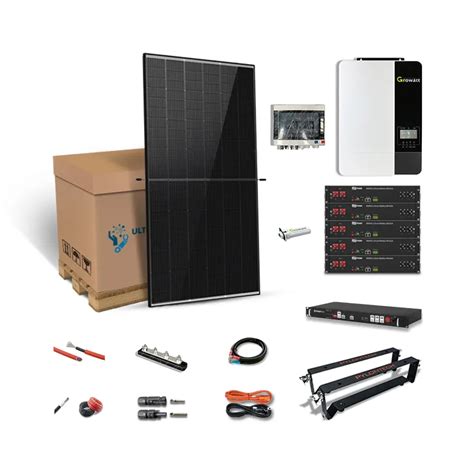 Kit Solaire W Autonome Growatt V V Kw Stockage Batterie