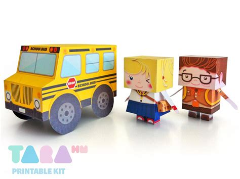 Diy Printable Cutout Dolls Diy Paper Toy School Boy And Girl Printable