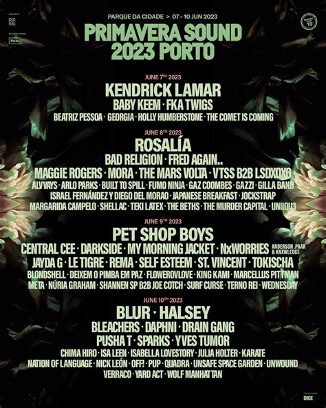 Primavera Sound Porto Desvela Su Cartel Blur Kendrick Lamar