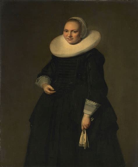 Portrait Of A Woman By Hendrik Gerritsz Pot Artvee