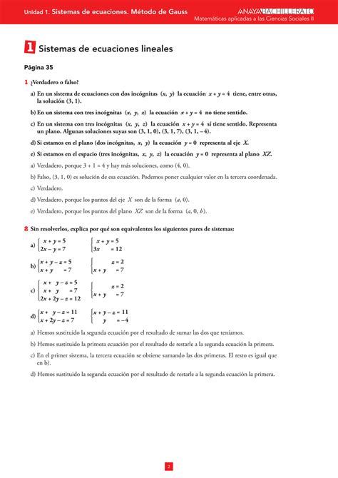 Solution Tema Sistemas De Ecuaciones Metodo De Gauss Studypool