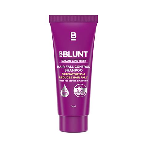 Bblunt Hair Fall Control Shampoo With Pea Protein Caffeine For