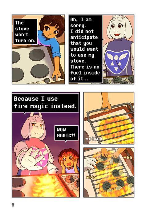 How Toriel cooks [cafe frisk] : Undertale