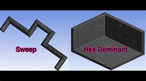 3d Meshing Using Hex Dominant And Sweep Methods Youtube