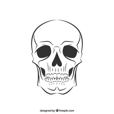 Vectores E Ilustraciones De Silueta Calavera Para Descargar Gratis