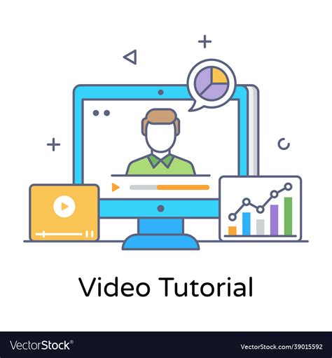 Video tutorial Royalty Free Vector Image - VectorStock