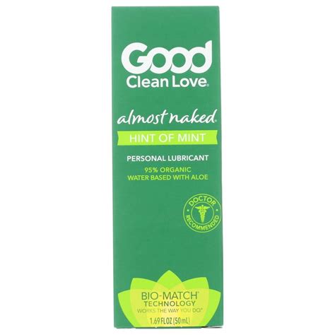 Good Clean Love Almost Naked Hint Of Mint Lubricant 1 69 Oz 6 Pack Walmart