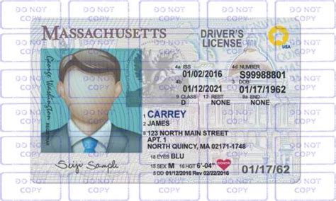 Massachusetts Driver License Template Edit Dl