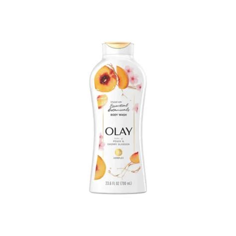 Olay Essential Botanicals Body Wash B3 Complex Peach And Cherry Blossom