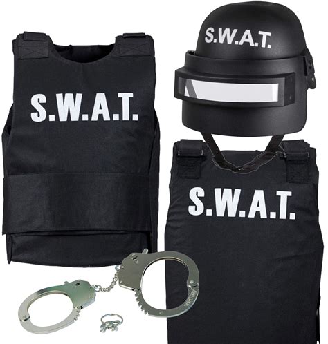 Buy Mega_JumbleSale® Children S.W.A.T Costume, Boys SWAT Helmet, SWAT ...