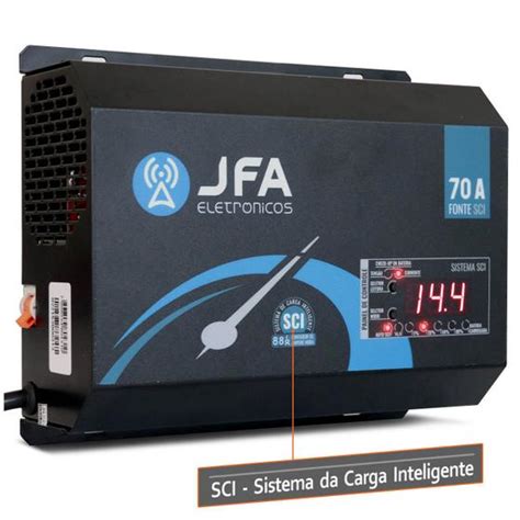 Fonte Automotiva JFA 70A Amperes 3500W Carregador Bateria Bivolt