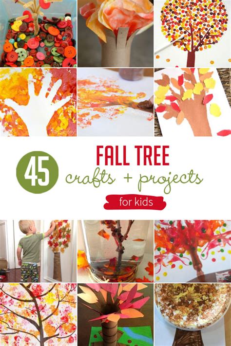 45 Fall Tree Crafts that are Gorgeous for Kids to Make