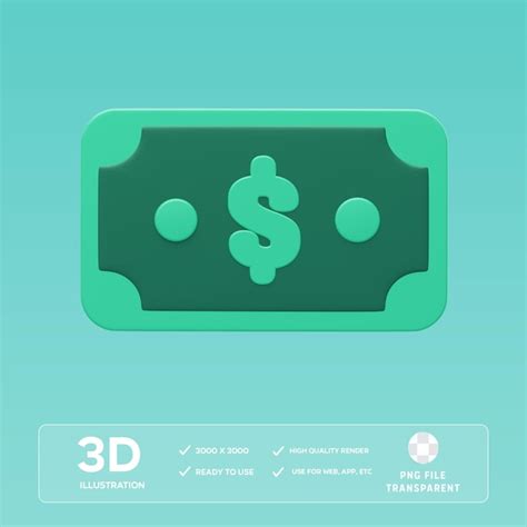 Premium Psd Psd Dollar D Illustration