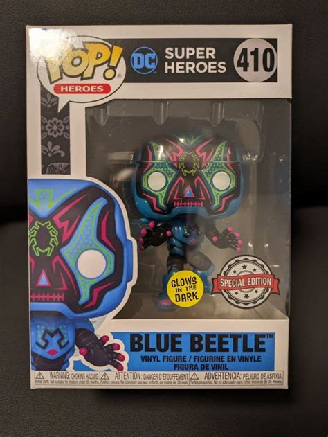 Funko Pop Dia De Los Muertos Blue Beetle 410 GitD Kaufen Auf Ricardo