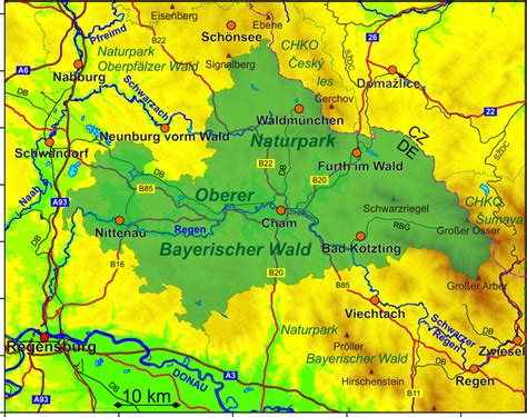 Der Bayrische Wald ist der südwestl Theil des grossen Böhmer Wald