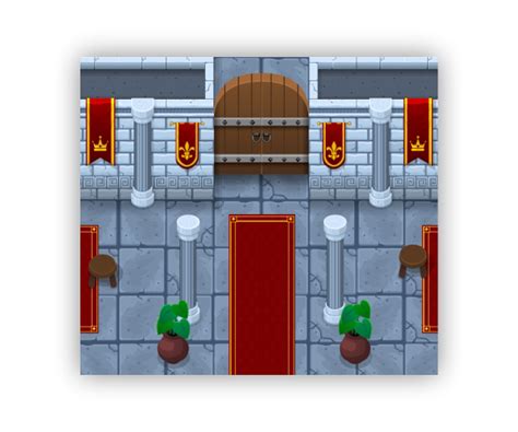 The Castle Top Down Tileset Game Art Partners