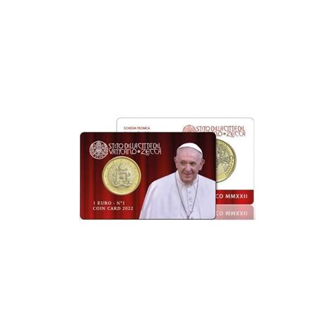 Coincard 1 Euro Vatican 2022 N1 Le Comptoir De L Euro