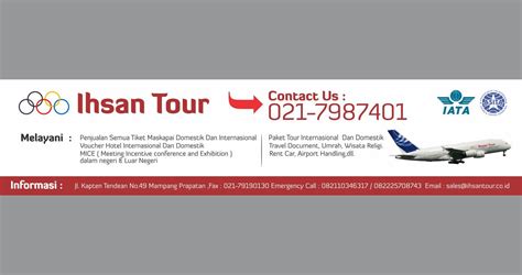 Desain Spanduk Travel Ihsan Tour Matraman Jakarta Selatan Spanduk