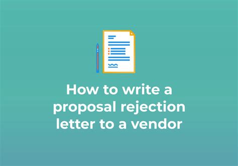 How To Write A Proposal Rejection Letter To A Vendor 2023