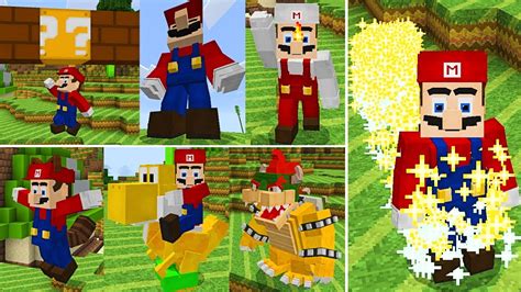 El Mejor Mod De Mario Bros Para Minecraft Pe Mario World Mcpe Youtube