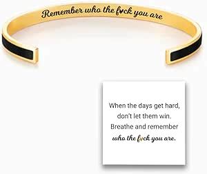 Amazon GRFFZX Remember Who The Fuck You Are Motivational Color