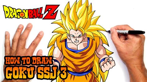 Goku Ssj 3 Drawing How To Draw Goku Super Saiyan 3 Full Body Step By