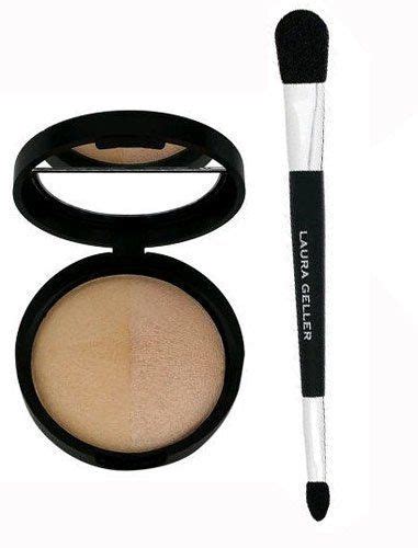 Laura Geller Baked Highlighter Duo Supersized In French Vanilla Golden Rose 0 26 Oz 7 5 G