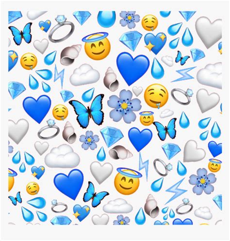 #background #emojis #emoji #blue #white #grey #yellow - Blue Emoji ...