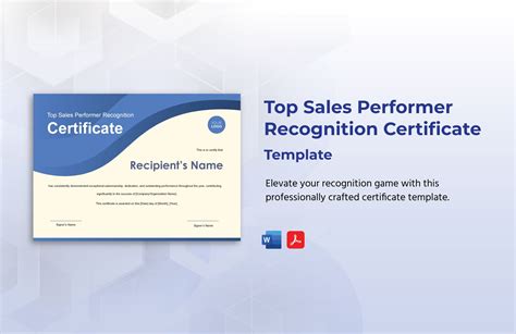 Sales Certificate Template