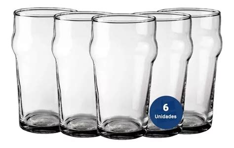 Set X Vaso Pinta Inglesa Cerveza Rigolleau Bruselas Ml