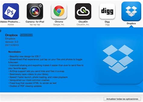 Nueva Interfaz De Dropbox Para Iphone Y Ipad