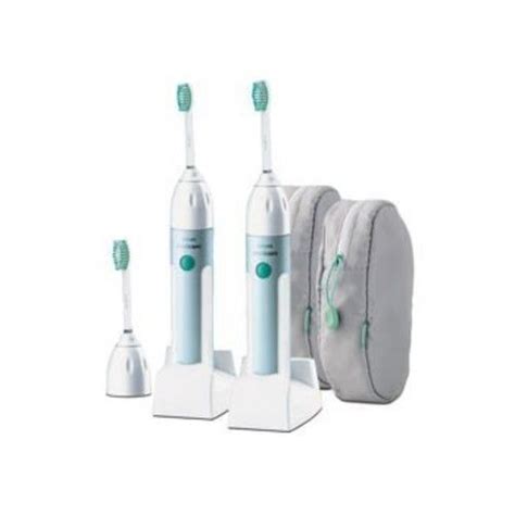 Philips Sonicare Elite Hx5910 Power Toothbrush With Quadpacer Twin Pack 2 Handles 3