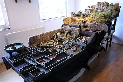 Dwarven Forge Huge Table With 10 Levels Maison Donjons Et Dragons