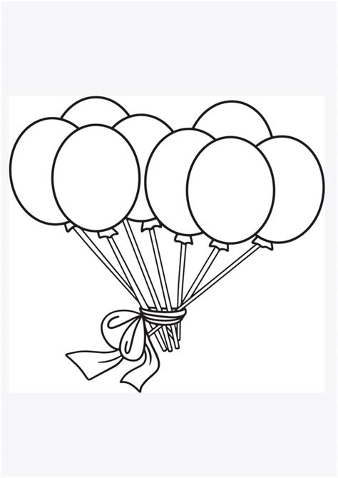 Balloon Coloring Page