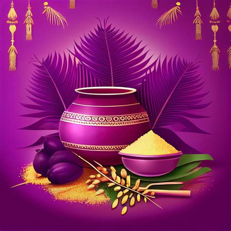 Violet Pongal Indian Holiday Background Stock Photo At Vecteezy